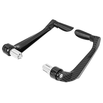 F FIERCE CYCLE 1 Pair Universal 22mm Brake Clutch Lever Protector Hand Guard for Motorcycle Black - color: Black