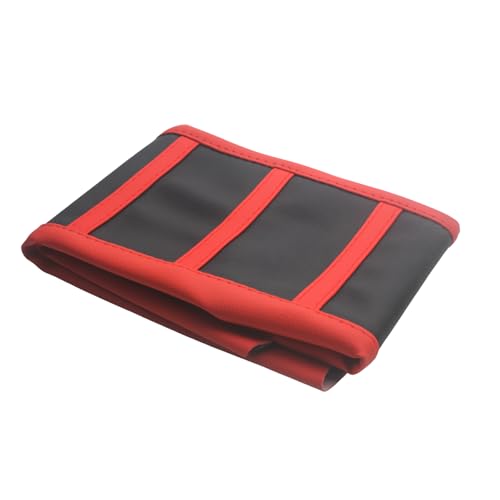 Universal Motorcycle Seat Cover Non-Slip Suitable Rubber Striped Seat Covers Soft for CRF150F CRF230F CRF250F CRF 150F 230F 450F 450R 250R Dirt Pit Bike Motocross Motorbike Off Road (Black+Red) - color: Black+Red