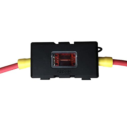 MGI SpeedWare Mini-ANL/MIDI Inline Fuse Holder with Cover and Bolt-Down Studs (No Fuse) - size: No Fuse