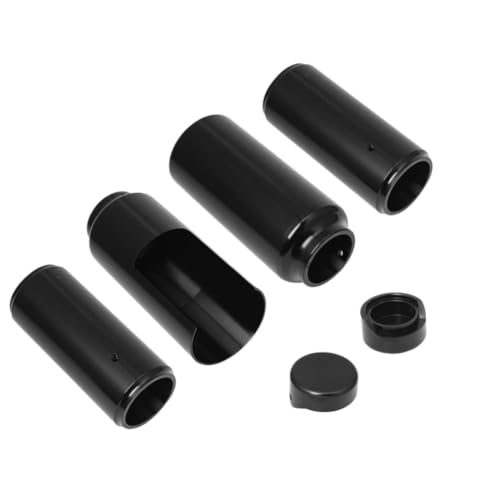 Motorcycle Aluminum Black Full Front Fork Covers Tube Caps Protector Compatible with Softail M8 Street Bob FXBB FXBBS 2018 2019 2020 2021 2022 2023 2024