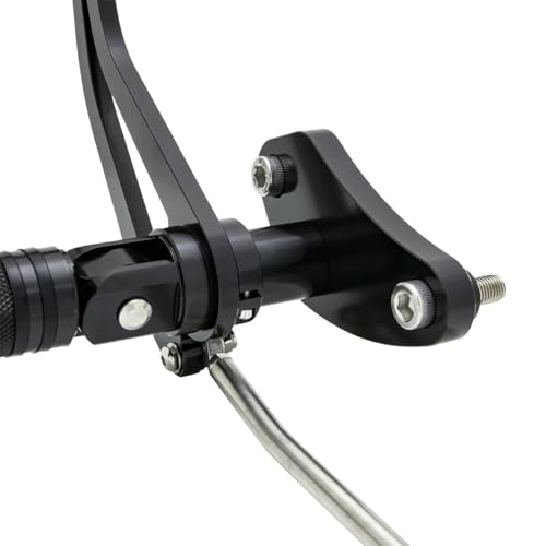 CNC Black 2.17" Forward Controls Foot Pegs Footrests Shift Levers Linkages Kits Compatible with 1995-2006 Kawasaki Vulcan 800 VN800 A B Classic E Drifter - color: Black A, size: VN800