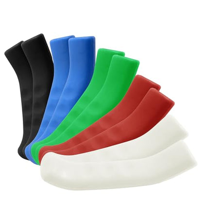 5 Pairs Bicycle Brake Lever Grip Protector Cover, Non-Slip Brake Lever Grip, Silicone Sleeve Universal Brake Protection Handle Cover for Bicycle, Cycling, Road/Mountain Bikes - color: 5 Colors
