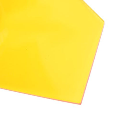 Motorcycle Acrylic Adjustable ClipOn Wind Deflector for Enhanced Comfort (Yellow) - size: Yellow