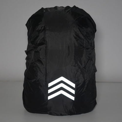 Reflective Backpack Rain Cover Waterproof Bag for 8-70L Hiking Camping Cycling Night Safety with Elastic Straps Black(S) - size: S