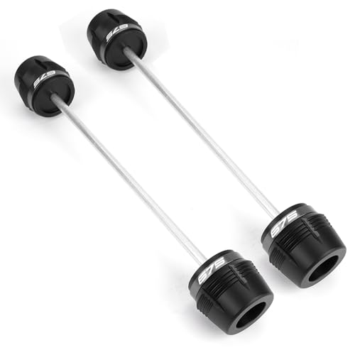 MOWOK Fit For 675SR 675SR-R 675NK 675SS 675 SR-R NK SS Motorcycle Accessories Frame sliders Front Rear Wheel Axle Fork Slider Crash Protector Protection (Grey) - color: Grey