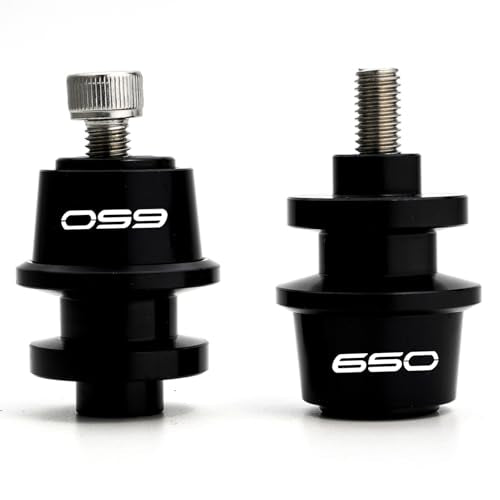 Compatible with 2025 Ninja 650 KRT Ninja650 Z650 RS Z 650 Versys 650 2015-2021 2022 2023 2024 2025 CNC Motorcycle Swingarm Spool Slider Stand Screws (Black) - color: Black