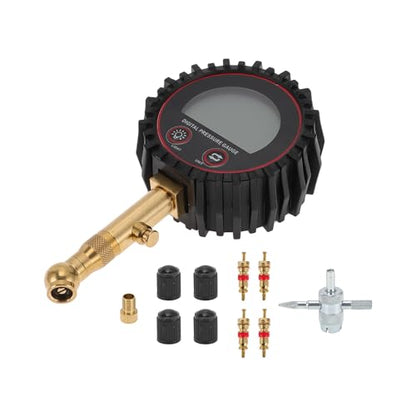 1 Set Tire Pressure Gauge 200PSI 7cm/2.76Inch Digital Pressure Gauge without Battery Tyre Air PSI Meter for Motorcycle SUV Truck