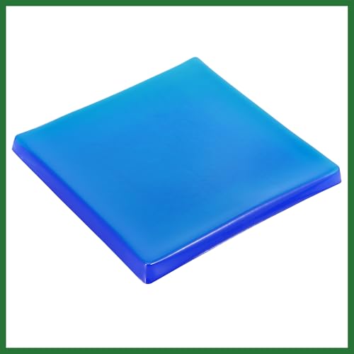 Motoforti 25x25x2cm Motorcycle Seat Gel Pad Shock Absorption Mat Comfortable Soft Cushion Blue Long-Lasting