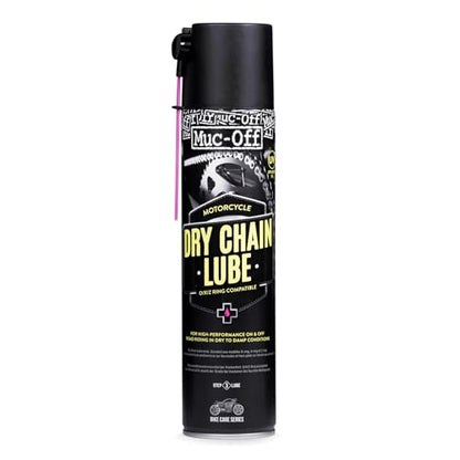Muc-Off Motorcycle Dry Chain Lube| Ultra-Durable Synthetic Formula | Long-Lasting Lubrication | Maximum Chain Protection for Dry Conditions | Perfect for Motorcycle Chains