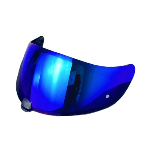 HJ20M Helmet Visor Replacement, Tinted UV protection Motorcycle Helmet Face Shield Windshield Lens For HJC C70 FG-17 FG-ST IS-17 (Revo Deep Blue) - color: Revo Deep Blue