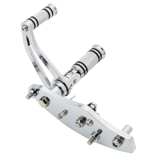 CNC Chrome 2.17" Forward Controls Foot Pegs Footrests Shift Levers Linkages Kits Compatible with 1995-2006 Kawasaki Vulcan 800 VN800 A B Classic E Drifter - color: Chrome B, size: VN800