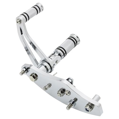 CNC Chrome 2.17" Forward Controls Foot Pegs Footrests Shift Levers Linkages Kits Compatible with 1995-2006 Kawasaki Vulcan 800 VN800 A B Classic E Drifter - color: Chrome B, size: VN800