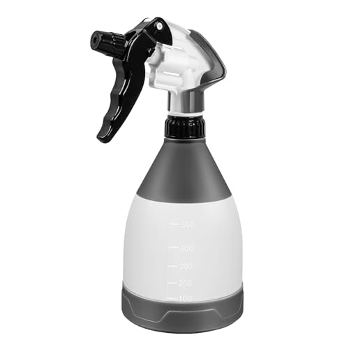 360° Trigger Heavy Duty Sprayer Bottle- Acid and Chemical Resistant, Leak Free,Industrial Adjustable Nozzle, Low-Fatigue Nozzle,Perfect for Automotive Detailing and Cleaning(17.6OZ)