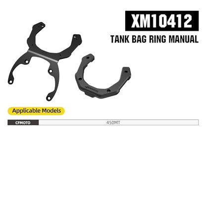 Rhinowalk Motorcycle Tank Bag Adapter Base with Strong Magnetic-XM10412 - color: Black412