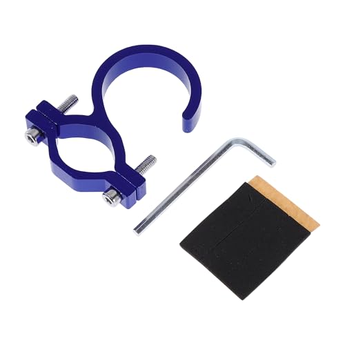 Universal Aluminum Alloy Motorcycle Hanging Helmet Hook Foldable Handlebar Hooks for Hanging Cup Holders Gloves Luggage for Scooters Blue 1 Set Hexagon Wrench Gasket - color: Blue, size: 2.56"