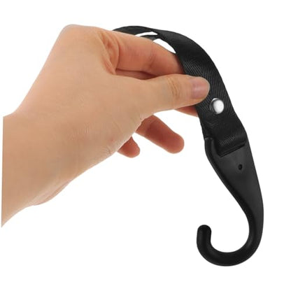 PRETYZOOM 2Pcs Motorcycle Holder with Hooks Punch Installation Handlebar Strap for Keys Gloves Accessories Durable Material for Clean Intact Motorcycle