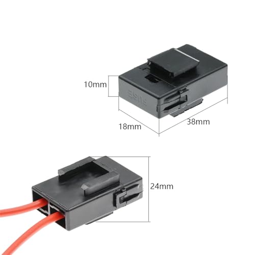 8Pcs Inline Fuse Holder Standard ATC ATO Add-a-Circuit Car Fuse Holder TAP Adapter 10A Blade Automotive Fuse Box for Automotive Marine CFH-ILATO-HJ10A - color: CFH-ILATO-HJ10A