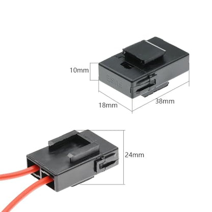 8Pcs Inline Fuse Holder Standard ATC ATO Add-a-Circuit Car Fuse Holder TAP Adapter 10A Blade Automotive Fuse Box for Automotive Marine CFH-ILATO-HJ10A - color: CFH-ILATO-HJ10A