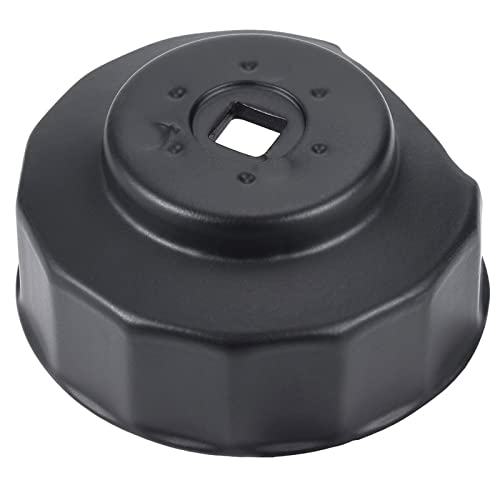 Motorcycle Oil Filter Cap Wrench Tool Compatible with Harley Davidson 1984-2023 Spin-on Oil Filters, Twin Cam Models with 76 x 14 Flutes