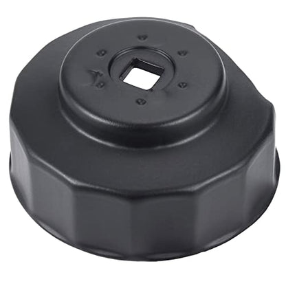Motorcycle Oil Filter Cap Wrench Tool Compatible with Harley Davidson 1984-2023 Spin-on Oil Filters, Twin Cam Models with 76 x 14 Flutes