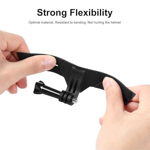 aqxreight Motorcycle Helmet Chin Mount for Action Camera Secure Motorcycle Helmet Chin Holder for Mobile Phone Helmet Adhesive Mount Wide Compatibility Motorcycle Helmet Chin