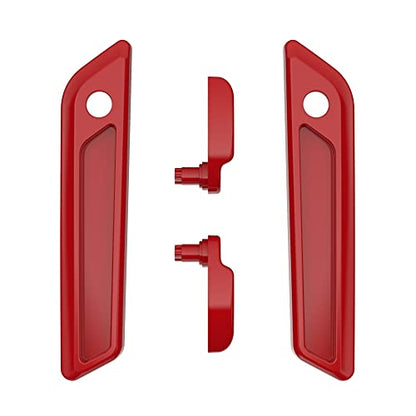 Advanblack Saddlebag Latches Covers, Lid Lifters Levers Fit for 2014+ Harley Touring Hard Saddlebags - Billiard Red - color: Billiard Red