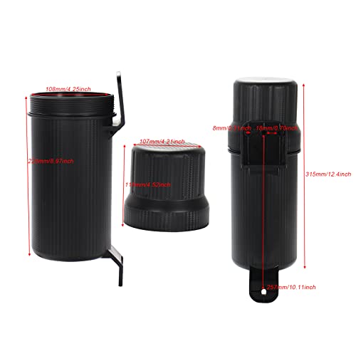 Universal Motorcycle Off-Road Tool Tube Storage Box Holder Manual Canister Waterproof Large size - size: Large: 31.5*10.8*10.8 cm (without Lock)