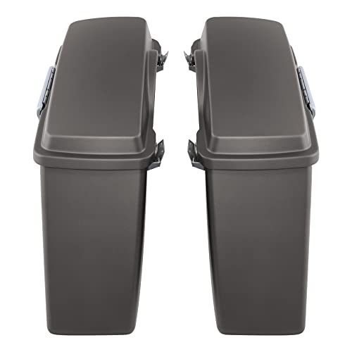 SLMOTO Hard Saddlebags Fit For Harley Electra Road King Glide 1994-2013 - color: For Pewter Denim