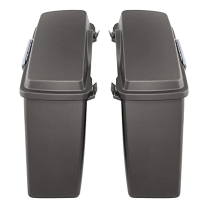 SLMOTO Hard Saddlebags Fit For Harley Electra Road King Glide 1994-2013 - color: For Pewter Denim