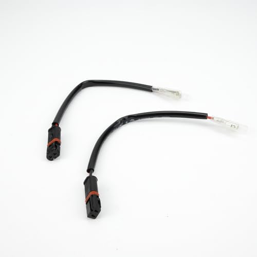 Aharon Motorcycle 12V Cable Wire Extension/Adapter for LED Turn Signal Lights | Compatible with BMW Motorcycles | Bike Indicator Blinkers | Waterproof Indicator Light Connector Plug - color: BMW