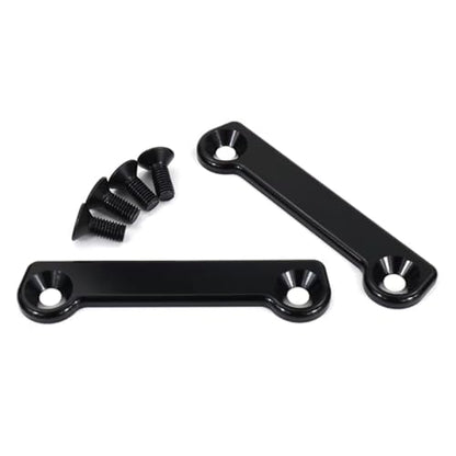 Rear Footpeg Block Off Plates, Passenger Foot Pegs Removal Delete Kits for Kawasaki Ninja ZX-6R / ZX636 2009-2025, ZX6R / ZX636 ABS 2019-2021, 2 PCS Footrest Hole Cover CNC Aluminum, Black