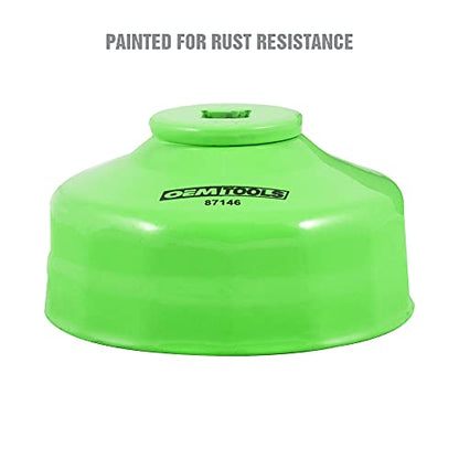 OEMTOOLS 87146 75/77 Millimeter 15 Flute Oil Filter Wrench, Green, Blend - style: 75/77 mm 15 Flute
