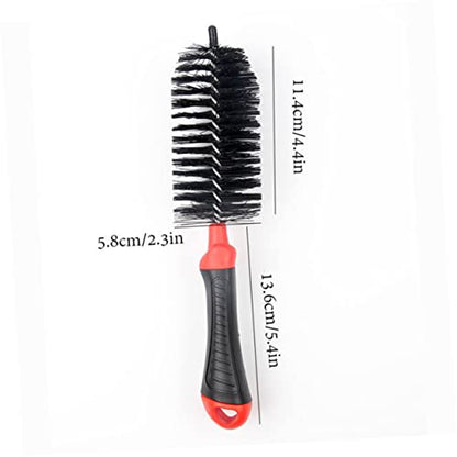 Yardwe Chain Brush Set Ergonomic Bike Chain Cleaner Kit Compact Red Cleaning Brushes for Efficient Lightweight Design for and Use
