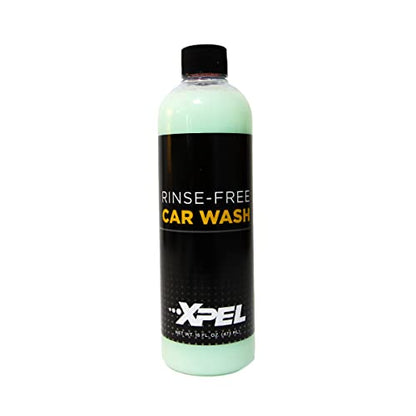 XPEL Rinse Free Car Wash Concentrate 16 oz - Auto Detailing, Scratch-Free & Eco-Friendly Formula for Cars, Trucks & Boats - Professional Cleaning Anytime, Anywhere - style: Rinse Free Car Wash 16 oz