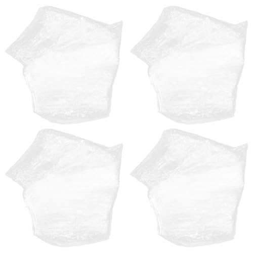 FAVOMOTO 4PCS XL Disposable Clear Plastic Motorcycle Cover, Waterproof Protection Dust Outdoor Rain Cover Bike Covers for Indoor Outdoor - size: XL