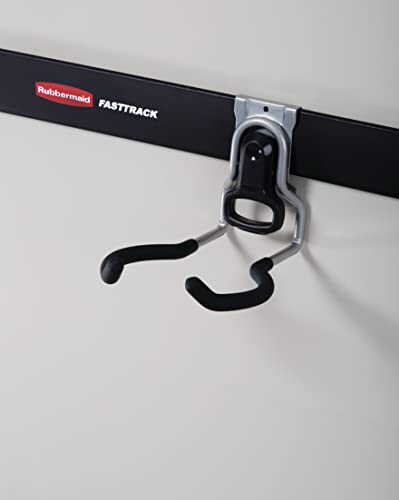 Rubbermaid Garage Fasttrack Power Tool Holder Satin Nickel Wall Mounted Storage System Holds up to 50 pounds for Home/Garage/Tool Organization (Pack of 6) - size: 1 Count (Pack of 6), style: Power-Tool Hook