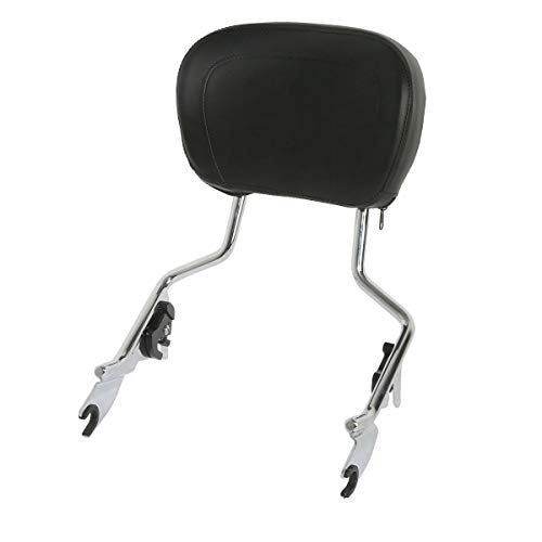 TCMT Sissy Bar Passenger Backrest W/Pad Fits for Harley Touring Road King Street Glide Road Glide 2009-2025 Electra Glide 2009-2022 Ultra Limited 2014-2019 Ultra Classic 2009-2013