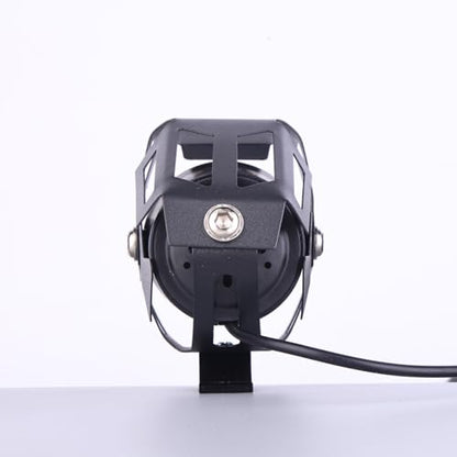 Motorcycle LED Fog Lights U7 Spotlight with High Low Strobe Beam Halo Rings White Central with U7 LED Running DRL Switches Clamps Universal Spotlights Driving Lights 2 Packs - color: Colorful