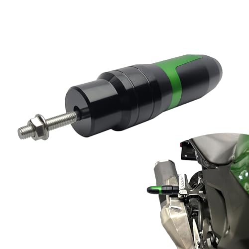 Universal Rear Frame Sliders Crash Pad Replacement for B-MW Kawasaki Yamaha Honda Suzuki CNC Aluminum Motorcycle Accessories Anti Falling Protection(Green) - color: Green