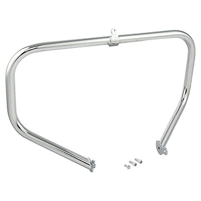TCMT Highway Engine Guard Crash Bar Lower Vented Leg Fairing Water-Cooled Fit For Harley Touring 2014-2024 Road King Street Glide Road Glide Electra Glide 2014-2023 - color: Chrome Crash Bar, Standard Leg, size: Style A Lower Vented Leg