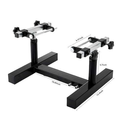 Heavy Duty Motorcycle Engine Stand, Adjustable Motorcycle Motor Stand for Car/Engine Repair, 1000 lb Capacity, Durable Steel Construction, Easy Assembly & 360° Rotation