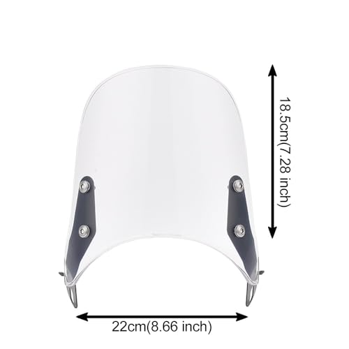 Fairing Windscreen Motorcycle Windshield Extension Spoiler Universal Motorbike Windscreen Wind Deflector Airflow Extender Parts Adjustable