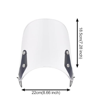 Fairing Windscreen Motorcycle Windshield Extension Spoiler Universal Motorbike Windscreen Wind Deflector Airflow Extender Parts Adjustable