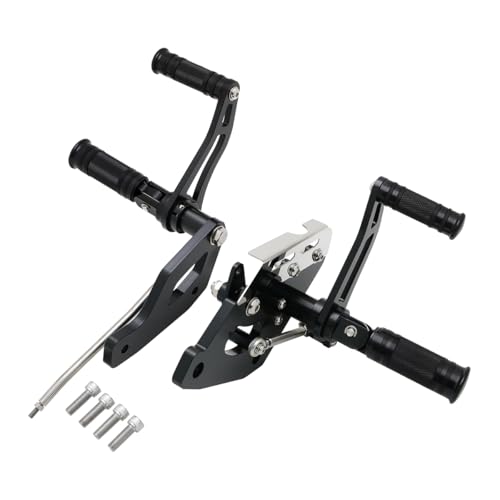 Motorcycle 4"Forward Controls Footpegs Levers Linkages Compatible with Kawasaki Vulcan 900 VN900 Classic 2006-2023 - color: Black B, size: VN900