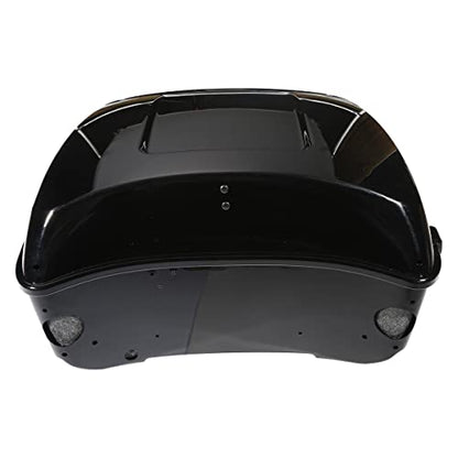 TCMT King Motorcycle Trunk Box Wrap Around Backrest Rear Speakers Fit for Harley 2014-2025 Trunk Touring CVO Road King Road Glide Street Glide Electra Glide - color: Set F#1