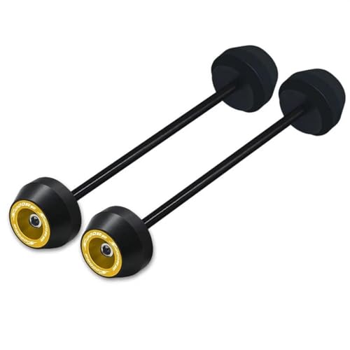 Motorcycle Wheel Protector for BMW S1000 RR S1000RR 2009 2010 2011 2012 2013-2018 Motorcycle Accessories Front Rear Wheel Axle Fork Crash Slider(Gold) - color: Gold
