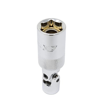 CTA Tools 7290 18mm Magnetic Spark Plug Socket. w/Swivel - Used for 18mm Spark Plugs found on Motorcycles, Multi