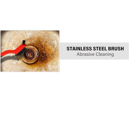 3pcs Small Stainless Steel Little Wire Brushes Set for Cleaning Rust Removal