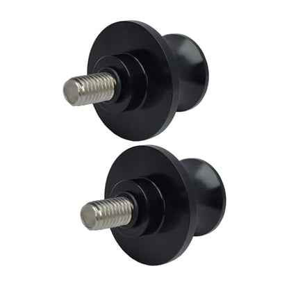 2pcs M8 X1.5 Motorcycle Swing Arm Spools Sliders CNC 8mm Swingarm Stand Screw Replacement for Honda Suzuki BMW Kawasaki（Black) - color: Black