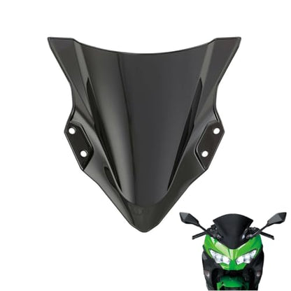 Windshield Windscreen Double Bubble for Kawasaki Ninja 400 EX400 2018 2019 2020 2021 2022 2023 Ninja 250 Motorcycle Front Wind Deflectors Ninja400 18 19 20 21 22 23